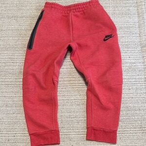 💥3/$12 Nike Kids Red Jogger/Sweatpant with Black Logo